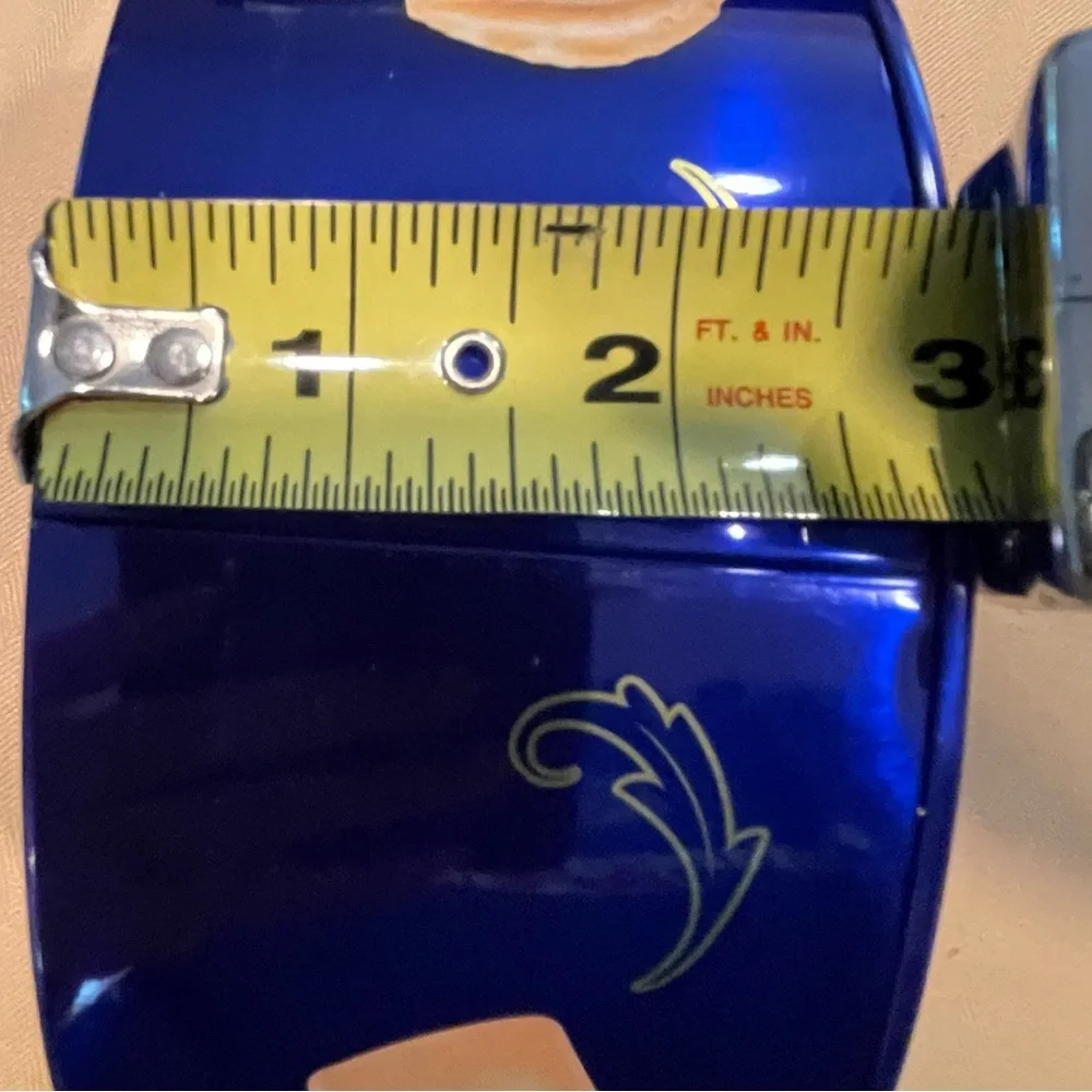 Blue Cookie Tin with insert